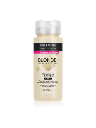 John Frieda Blonde+Repair грижа за използване преди нанасянето на шампоан за руса коса 100 мл.