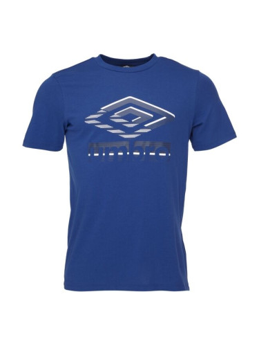 Umbro GLITCH GRAPHIC TEE Мъжка тениска, синьо, размер
