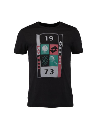 Lotto TEE SUPRA VII Мъжка тениска, черно, размер XXL