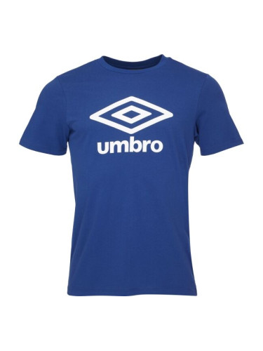 Umbro LARGE LOGO TEE ESSENTIALS Мъжка тениска, синьо, размер