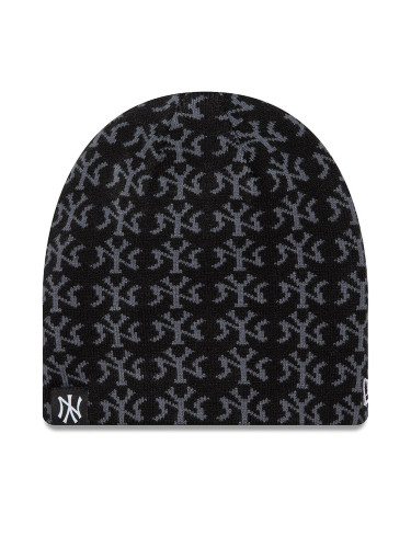 Шапка New Era Jacquard Skull Bean 60565444 Черен