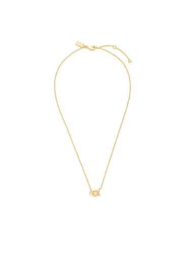 Колие Coach Pearl Signature C Pendant Necklace 37341916GLD651 Златист