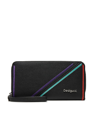 Голям дамски портфейл Desigual 24WAYP07 Черен