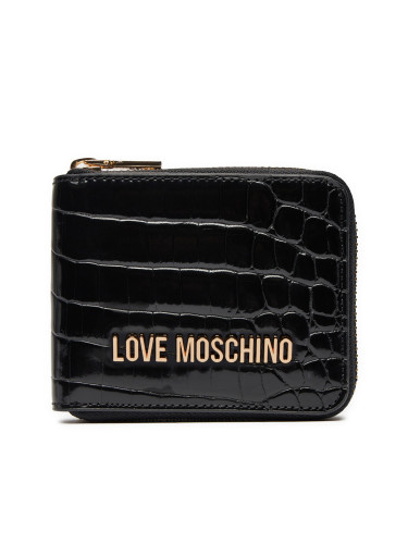 Малък дамски портфейл LOVE MOSCHINO JC5639PP0LKJ0000 Черен