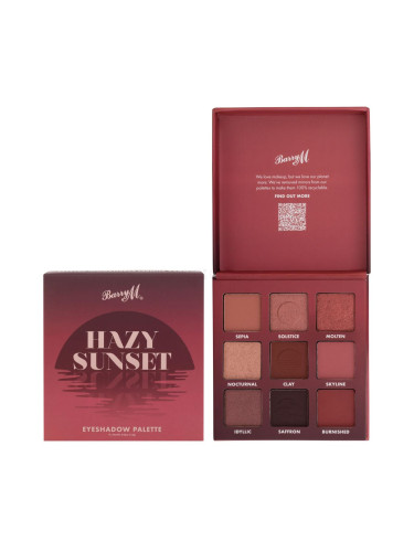 Barry M Hazy Sunset Eyeshadow Palette Сенки за очи за жени 10,8 g