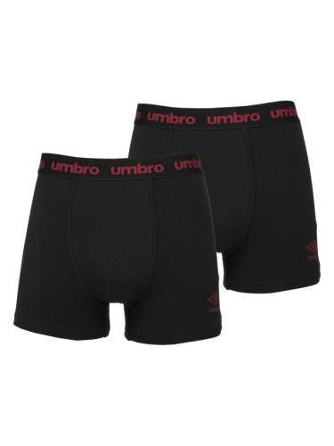 Umbro BOXER SHORT 2 PACK Мъжки боксерки, черно, размер