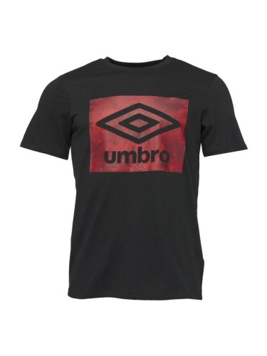 Umbro DIGI CAMO BOX GRAPHIC TEE Мъжка тениска, черно, размер