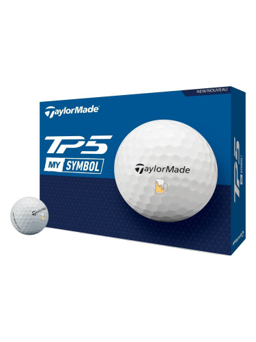 TaylorMade TP5 White w/ Beer Нова топка за голф