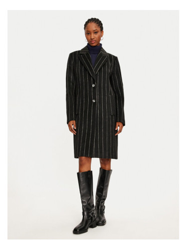 Please Преходно палто K0GECU3000 Черен Regular Fit