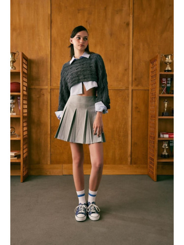 DEFACTO Cool Pleat Mini Skirt