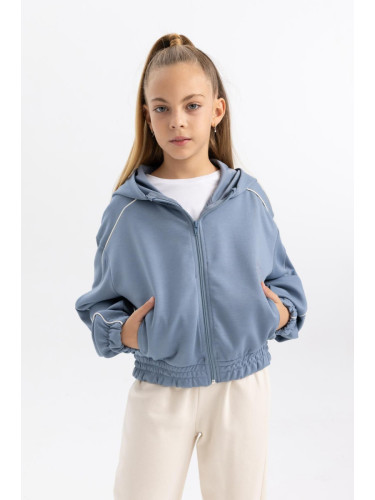 DEFACTO Girl's Hooded Cardigan