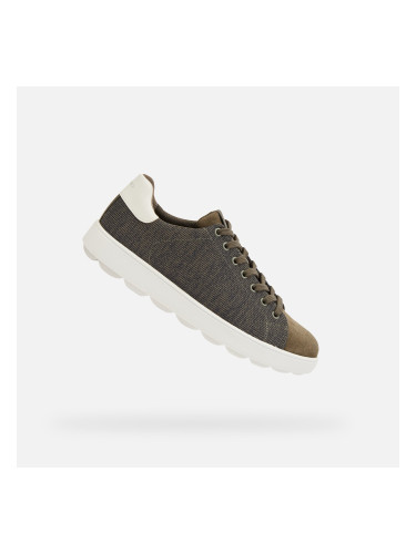 Khaki men's sneakers Geox Spherica Ecub-1 - Men's