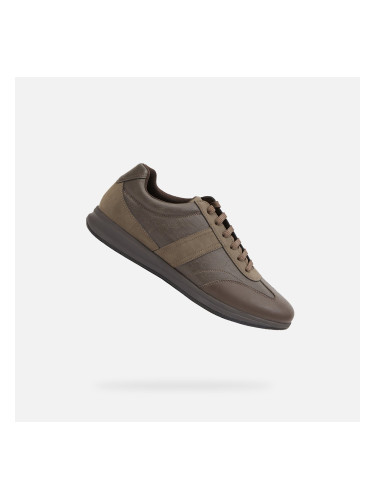 Brown men's sneakers Geox Avery - Men's