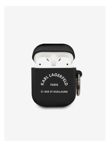 Karl Lagerfeld AirPods 1/2 Black Калъф Cheren