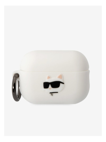 Karl Lagerfeld Airpods Pro 2 White Калъф Byal