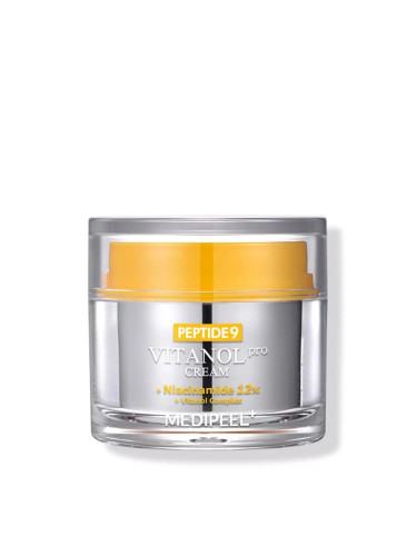Анти-ейдж крем за лице озарява с Витамин С и ниацинамид MEDI-PEEL Peptide9 Vitanol Pro Cream