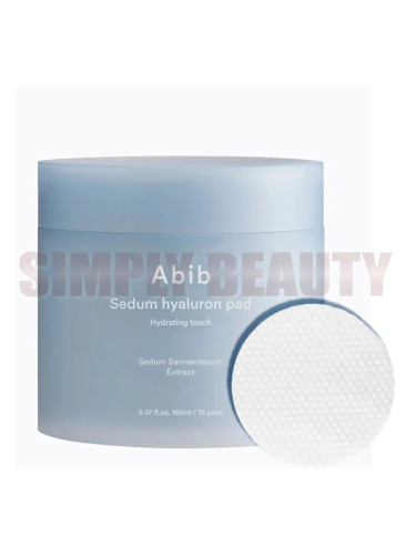 Ексфолиращи тампони за лице с AHA/BHA киселини ABIB Sedum Hyaluron Pad Hydrating Touch