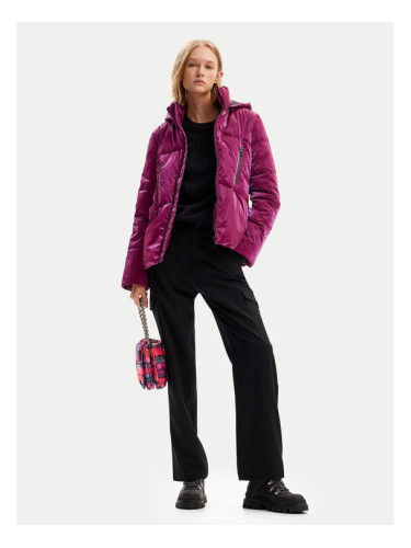 Desigual Зимно яке Flam 24WWEWBP Розов Regular Fit