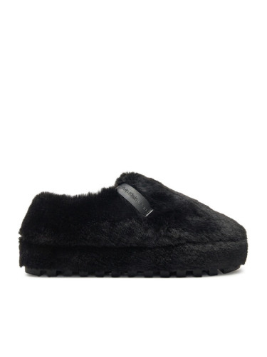 Calvin Klein Jeans Пантофи Home Anke Slipper Wn Fur YW0YW01596 Черен