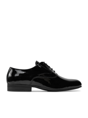 Calvin Klein Обувки Oxford Pat HM0HM01600 Черен