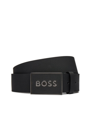 Boss Мъжки колан Icon S1 50471333 Черен