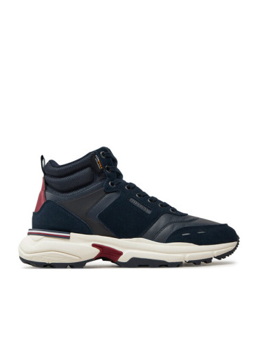 Tommy Hilfiger Сникърси M Runner Cordura Hi Lth Mix FM0FM05222 Тъмносин