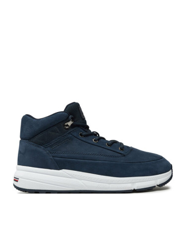 Tommy Hilfiger Сникърси Hilfiger Warm Nubuck Hybrid B FM0FM05189 Тъмносин