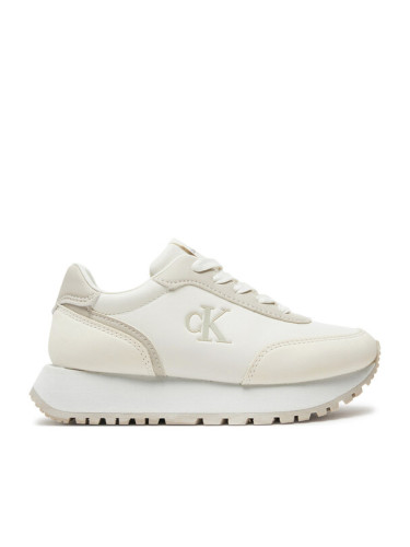 Calvin Klein Jeans Сникърси Low Cut Lace-Up Sneaker V3A9-81004-1269 M Екрю