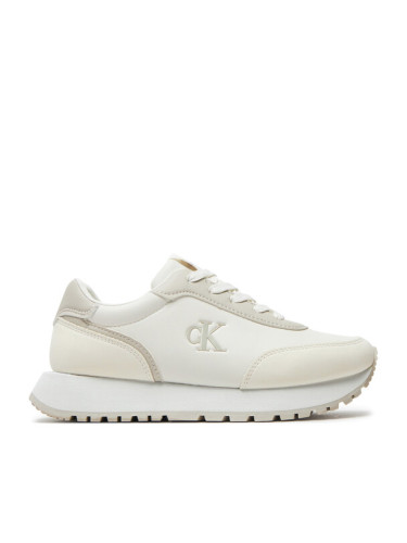 Calvin Klein Jeans Сникърси Low Cut Lace-Up Sneaker V3A9-81004-1269 S Екрю