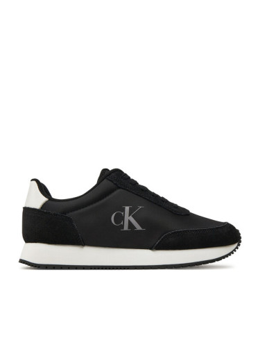 Calvin Klein Сникърси Runner Laceup Low Mg Mix YW0YW01615 Черен