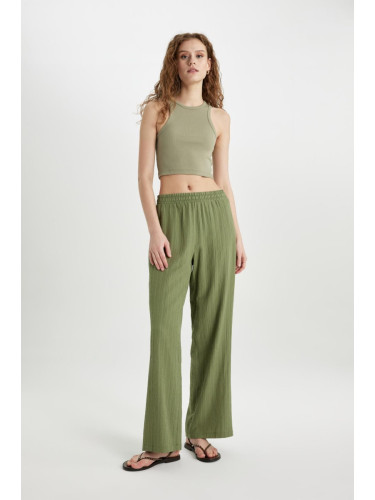 DEFACTO Wide Leg Pocket High Waist Wide Leg Long Length Trousers