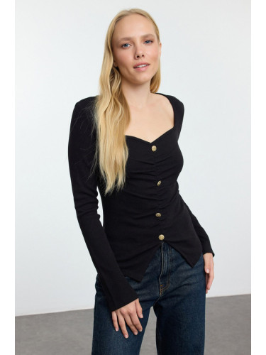 Trendyol Black Knitted Blouse