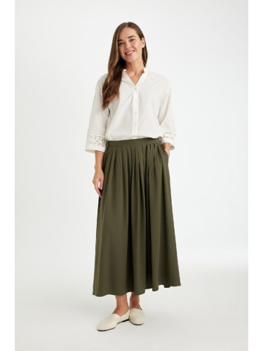 DEFACTO A Cut Basic Plain Belmando Maxi Skirt