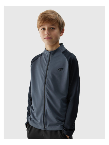 Boys' sports sweatshirt 4F - gray