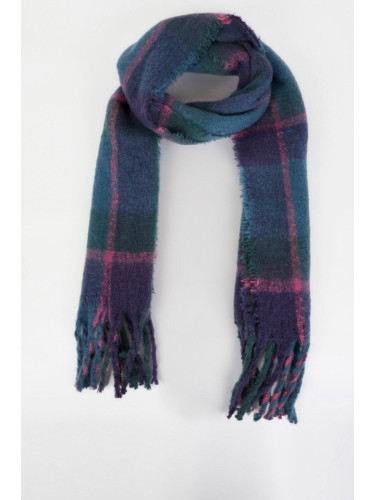 DEFACTO Women's Plaid Thick Woven Scarf