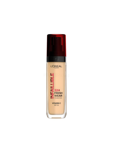 L'Oréal Paris Infaillible 32H Fresh Wear SPF25 Фон дьо тен за жени 30 ml Нюанс 125 Warm