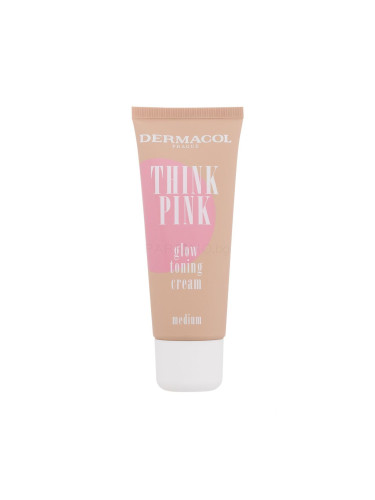 Dermacol Think Pink Glow Toning Cream BB крем за жени 30 ml Нюанс 2 Medium