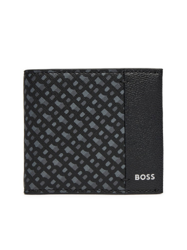 Голям мъжки портфейл Boss Zair N 50529507 Черен