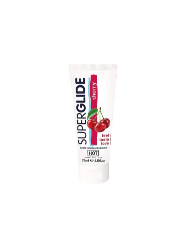 Hot SuperGlide Cherry Гел лубрикант 75 ml