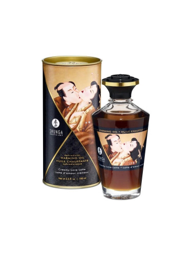 Shunga Aphrodisiac Warming Oil Creamy Love Latte Афродизиак 100 ml