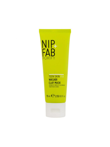 NIP+FAB Purify Teen Skin Fix Wasabi Clay Mask Маска за лице за жени 75 ml