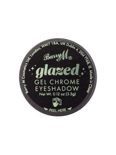 Barry M Glazed Gel Chrome Eyeshadow Сенки за очи за жени 3,5 g Нюанс So Charming