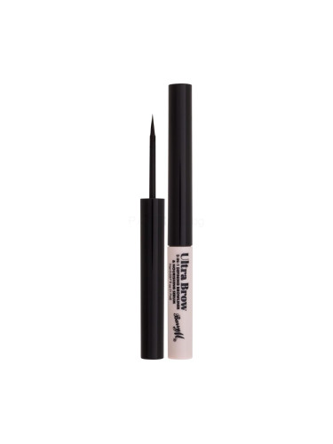 Barry M Ultra Brow 2-in-1 Defining Browliner & Nourishing Serum Молив за вежди за жени 1,7 ml Нюанс Black