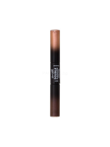 Barry M Double Dimension Double-Ended Shadow & Liner Сенки за очи за жени 9 ml Нюанс Infinite Bronze