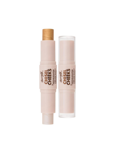 Barry M Chisel Cheeks Highlighter Cream Duo Хайлайтър за жени 6,3 g Нюанс Silver/Gold