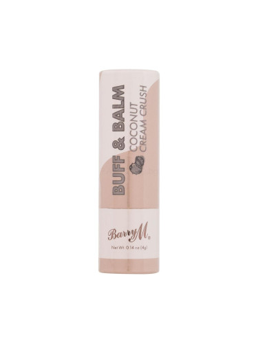 Barry M Buff & Balm Coconut Cream Crush Балсам за устни за жени 4 g