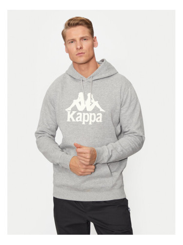 Kappa Суитшърт Malmo 3 Auth Kontemporary 341M43W Сив Regular Fit