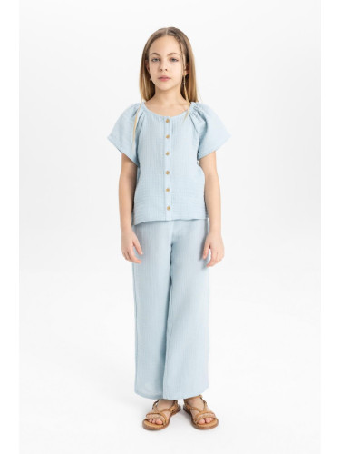 DEFACTO Girls Blouse Pants 2-Piece Set