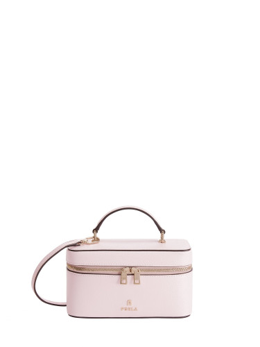 Handbag - FURLA CAMELIA MINI CROSSBODY VANITY CASE pink