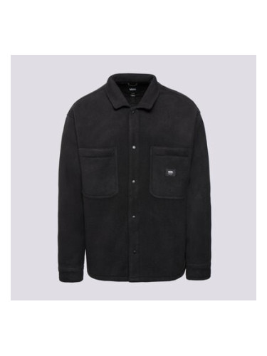 Vans Яке Penmar Heavyweight Полар Fleece Shacket мъжки Дрехи Зимни якета VN000HNSBLK Черен